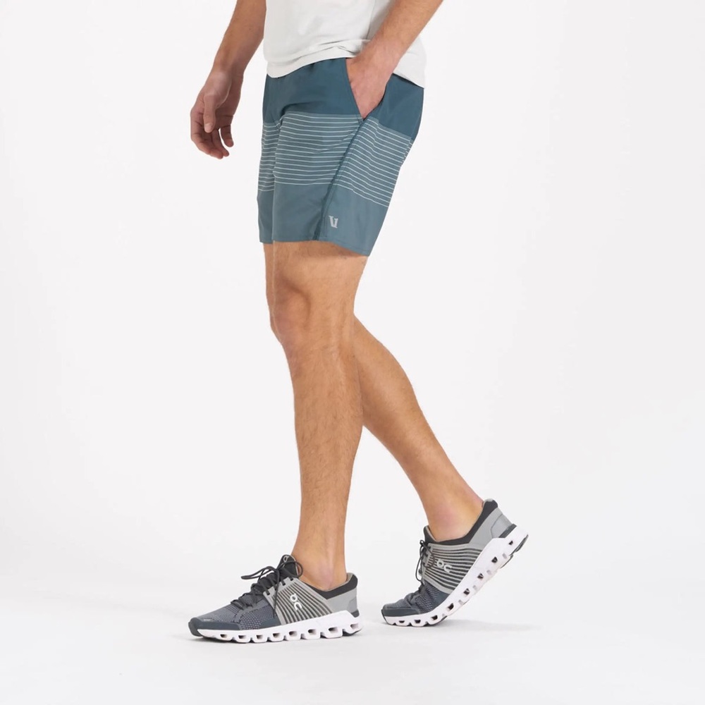 NWT 💥 LAST ONE - S | Vuori / Trail Short - Beryl Stripe - Picture 2 of 14